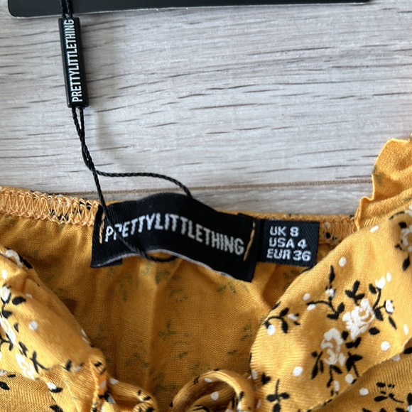 Floral print frill detail shift dress - Picture 5 of 6